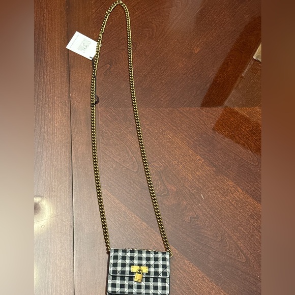 Kurt Geiger London NWT Black and White Checkered Mini Bag - Picture 10 of 10